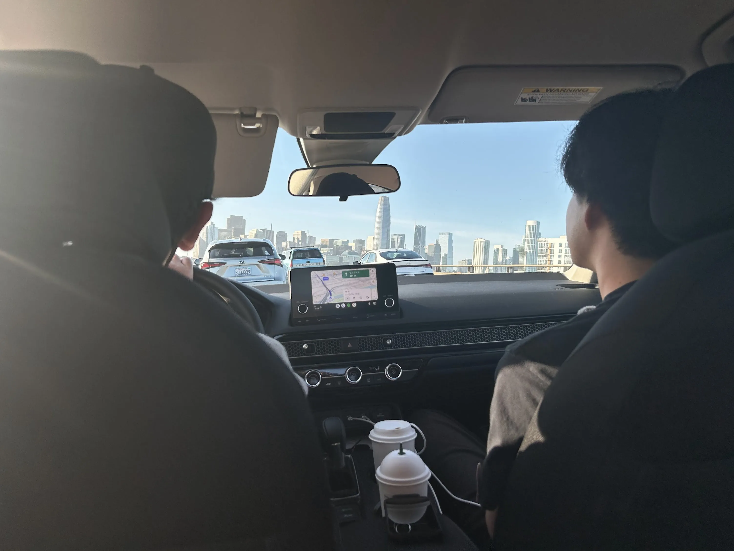 SF までの道でドライブポッドキャスト収録