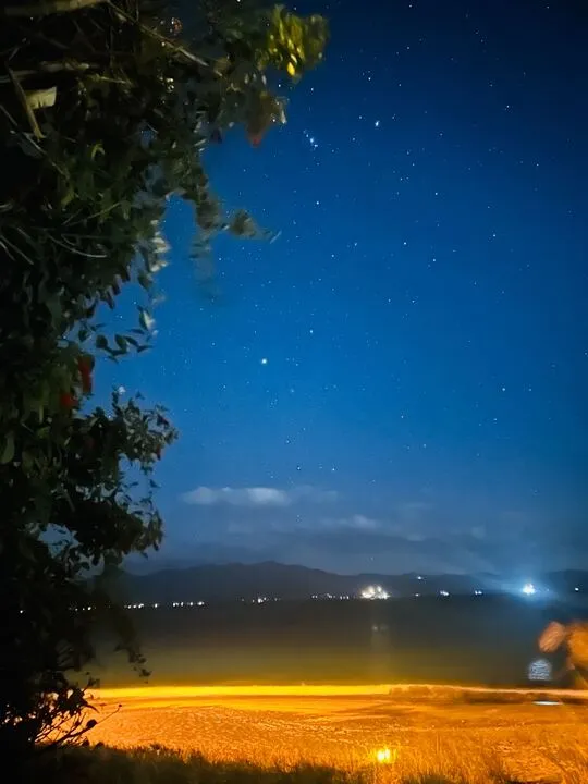 海辺の星空がめっちゃ綺麗だった