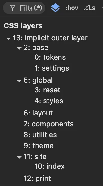 DevTools で確認できるレイヤ構造