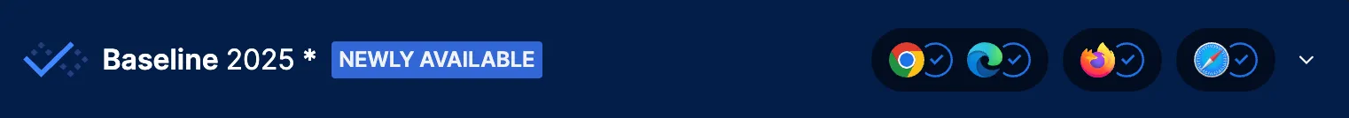 Popover API baseline 2025 newly available