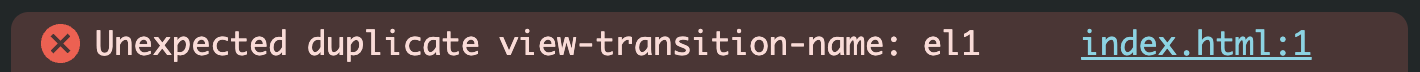 view-transition-name重複時のエラー